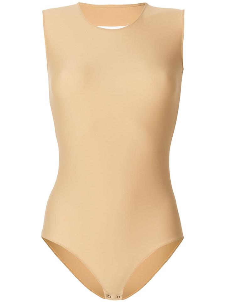 Maison Margiela Sleeveless Jersey Body - Neutrals