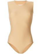 Maison Margiela Sleeveless Jersey Body - Neutrals