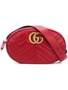 Gucci Gg Marmont Belt Bag - Red