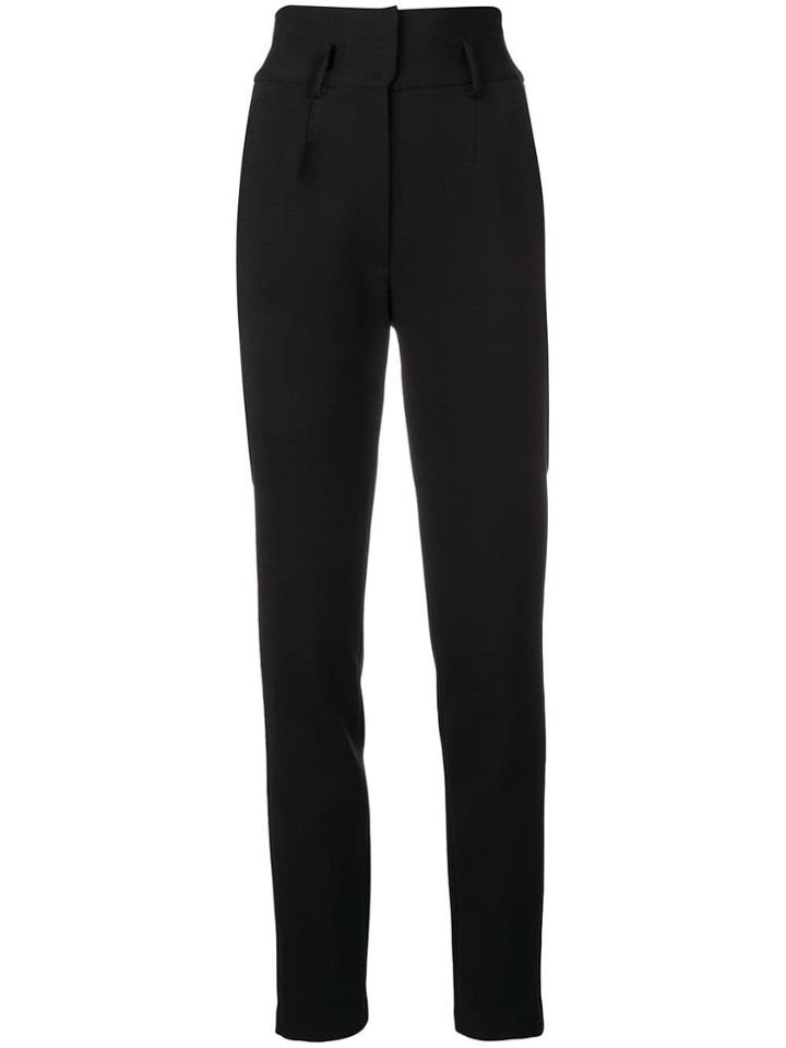 Dolce & Gabbana Slim High-waisted Trousers - Black
