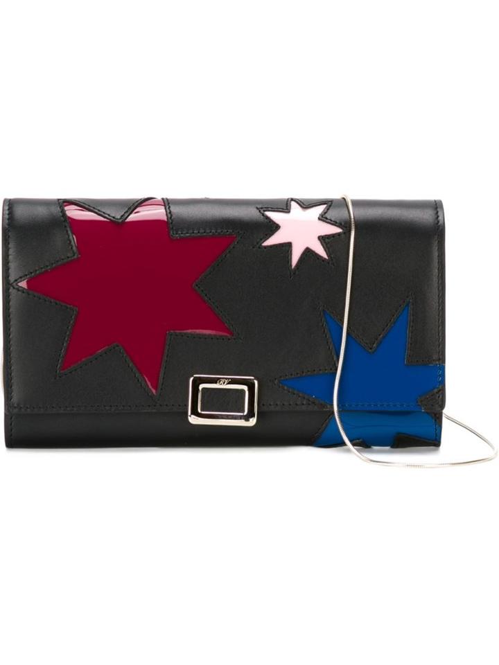 Roger Vivier Contrasting Star Clutch