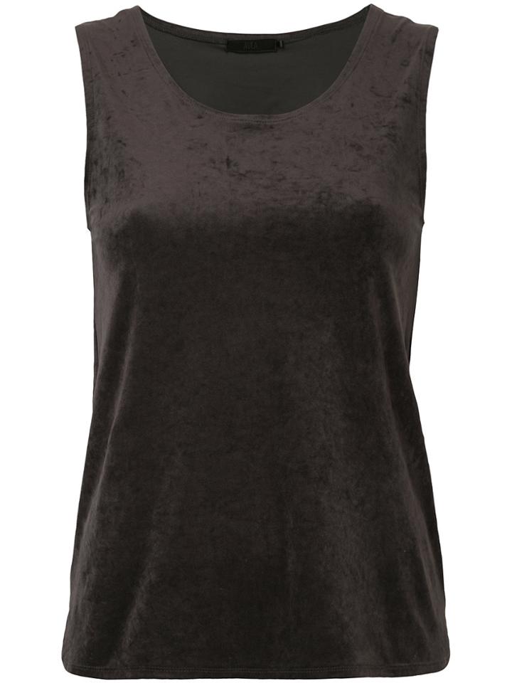 Aula Back Cutout Detail Tank Top - Brown