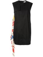 Msgm Scarf Detail Dress - Black