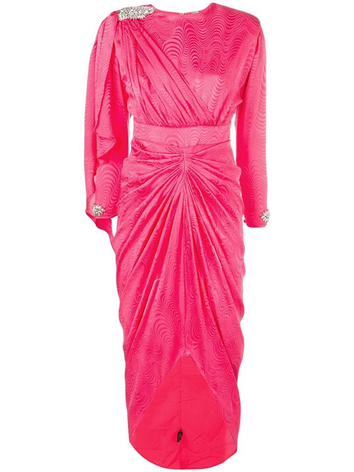 Dodo Bar Or Long Grace Dress - Pink & Purple