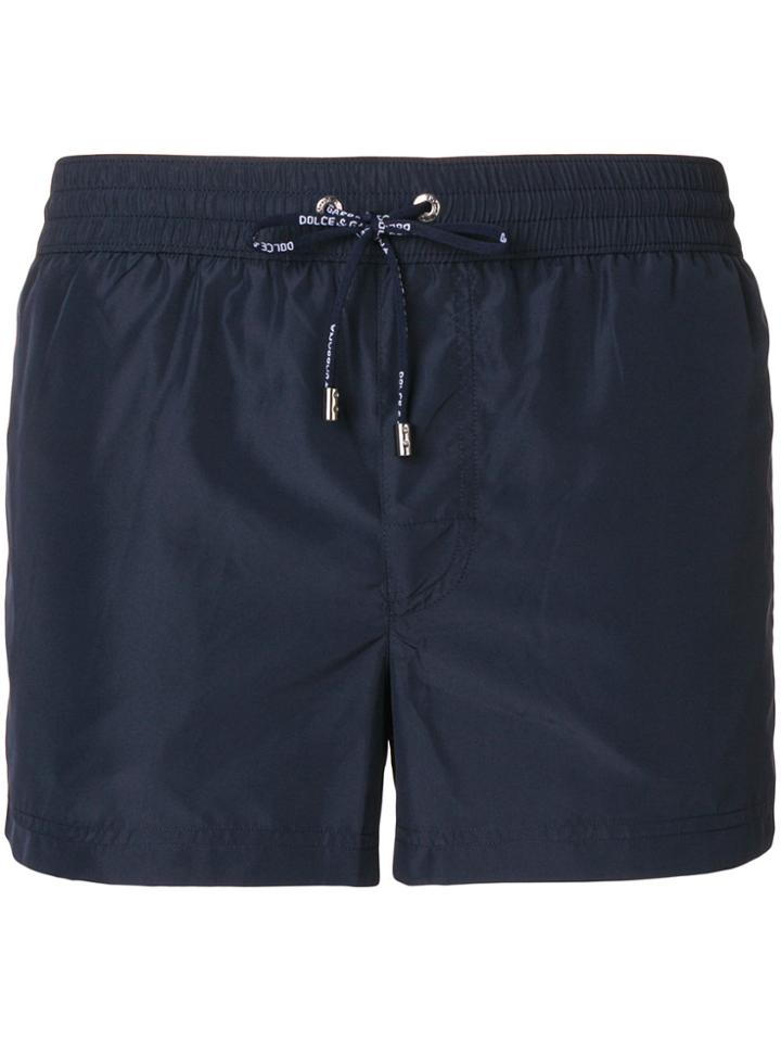 Dolce & Gabbana Short Length Beach Shorts - Blue