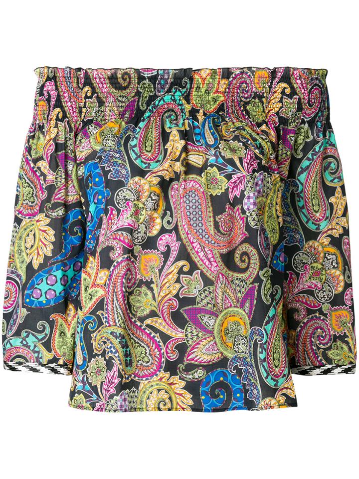 Etro Paisley Bardot Blouse - Multicolour