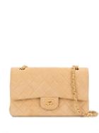 Chanel Pre-owned Quilted Cc Double Flap Chain Shoulder Bag - Neutrals