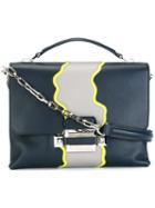 Versace Wave Shoulder Bag, Women's, Blue