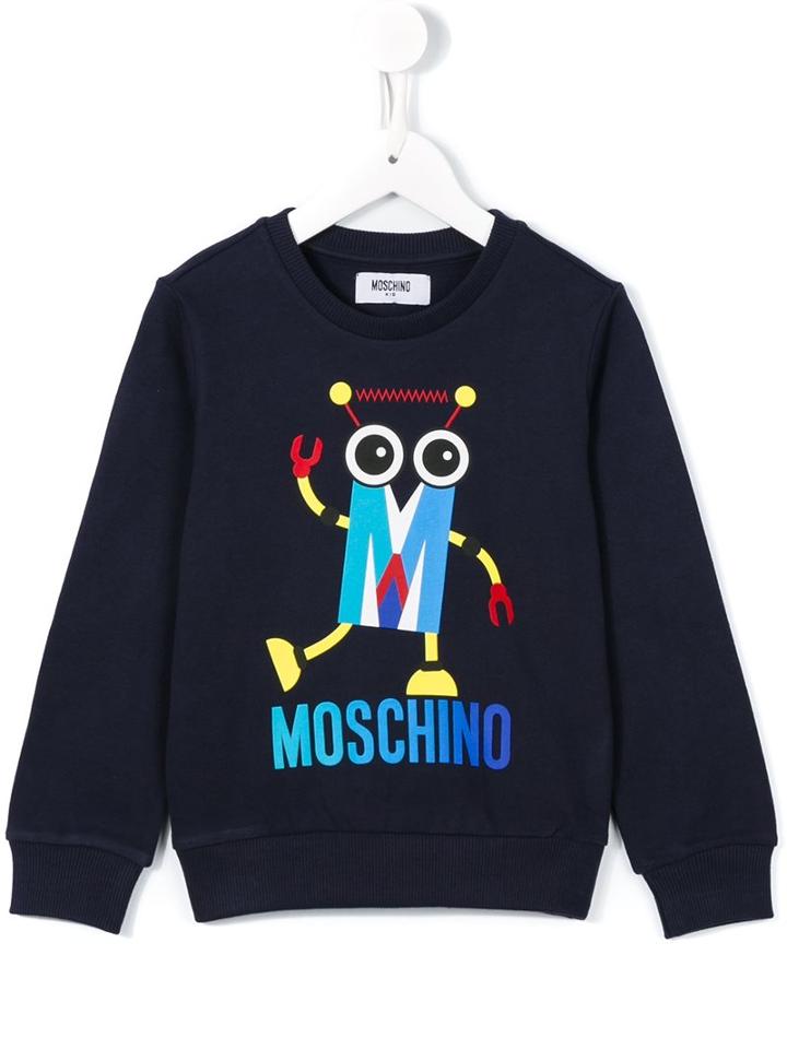Moschino Kids Robot Print Sweatshirt