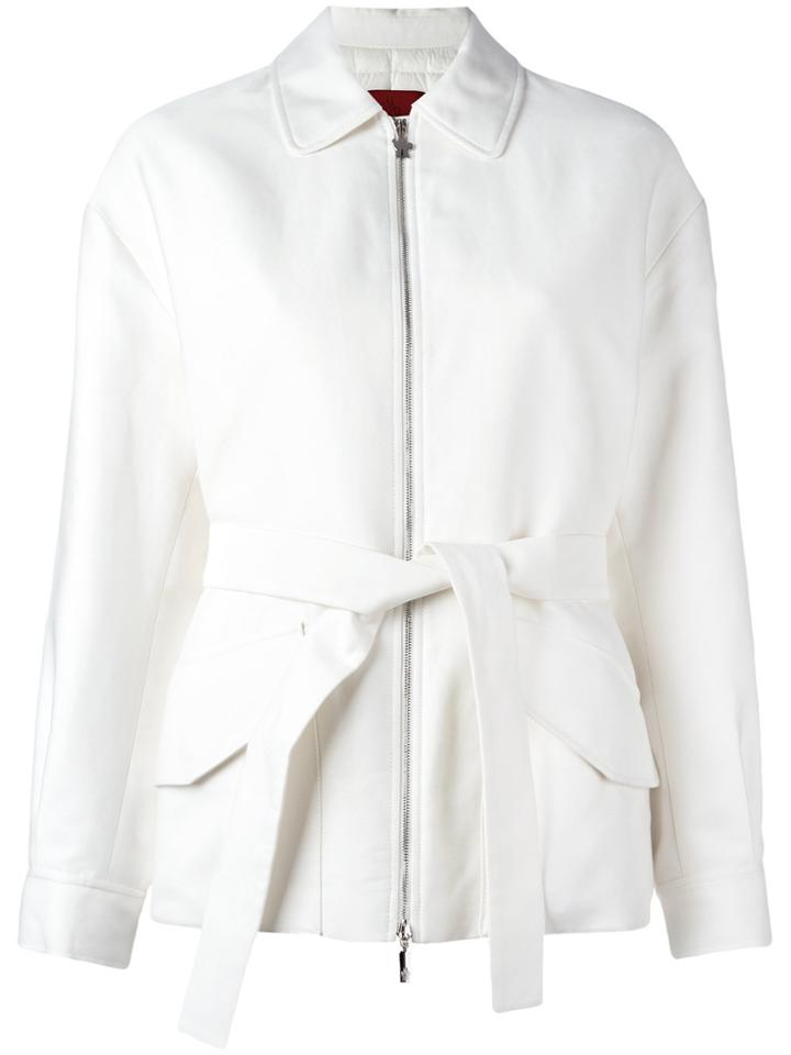 Moncler Gamme Rouge Padded Belted Jacket - White