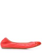 Lanvin Elasticated Ballerinas - Red