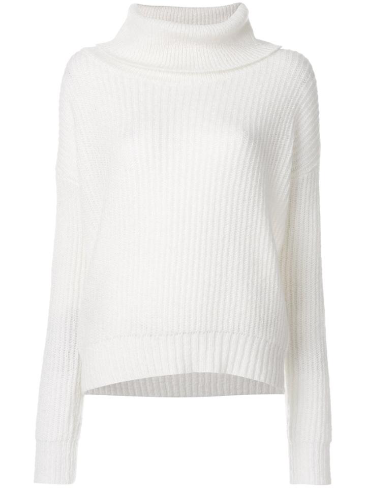 Markus Lupfer Roll Neck Ribbed Pullover - Nude & Neutrals