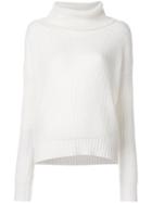 Markus Lupfer Roll Neck Ribbed Pullover - Nude & Neutrals