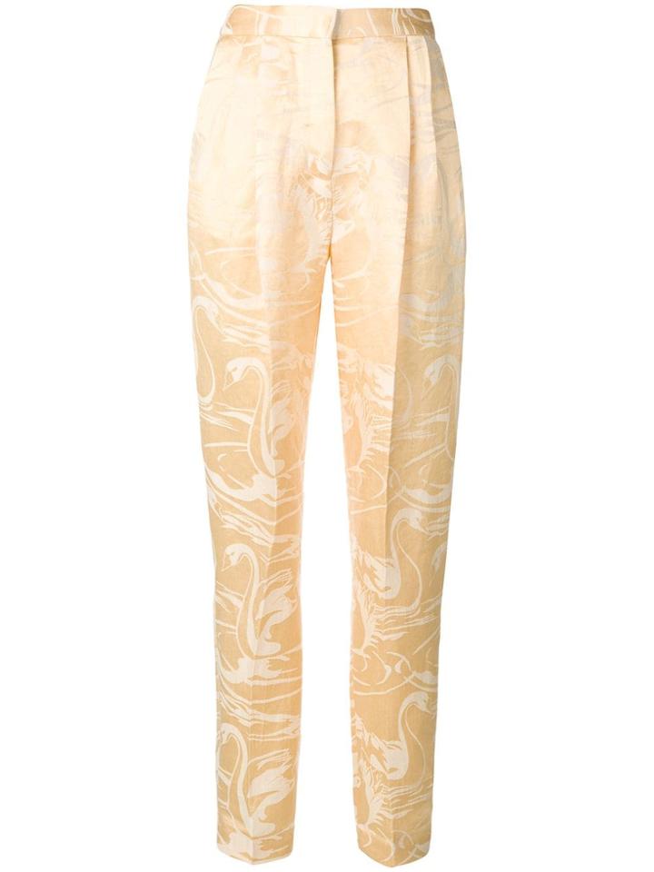 Acne Studios Jacquard Tapered Trousers - Yellow