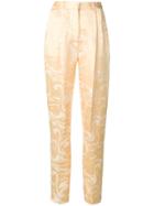 Acne Studios Jacquard Tapered Trousers - Yellow