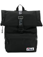 Fila Logo Buckled Backpack - Black