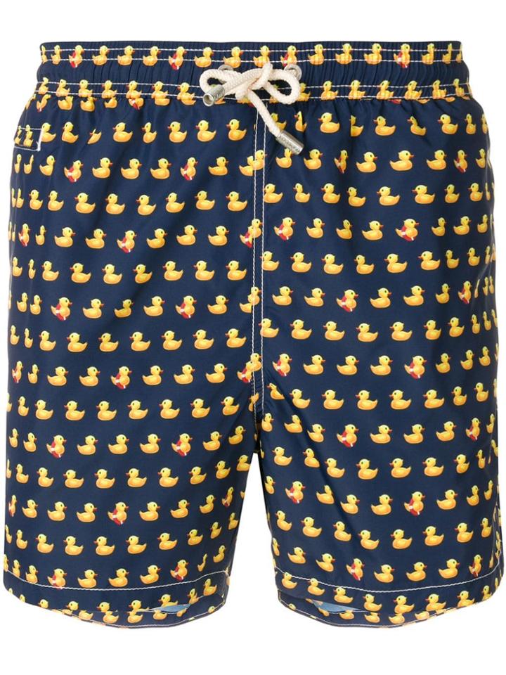 Mc2 Saint Barth Duck Print Swimming Shorts - Blue
