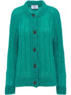 Prada Chunky Knit Cardigan - Green