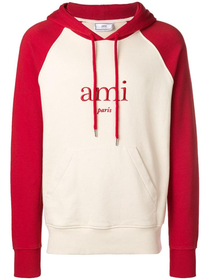 Ami Alexandre Mattiussi Ami Paris Hoodie - White