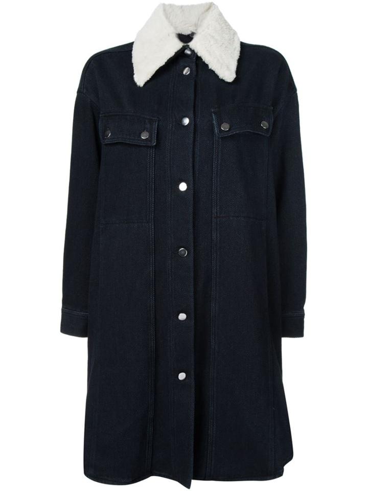 Mm6 Maison Margiela Denim Midi Coat