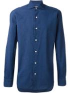 Barba Classic Shirt, Men's, Size: 44, Blue, Cotton