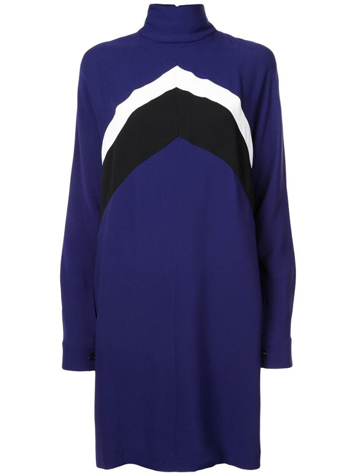 Derek Lam Chevron Dress - Blue