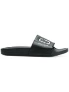 Marc Jacobs Double J Pool Sliders - Black