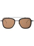 Thom Browne Eyewear Double-bridge Square Sunglasses - Gold