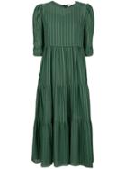 See By Chloé Textured Stripe Dress - Green