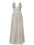 Maria Lucia Hohan Maxi Lurex Dress - Nude & Neutrals