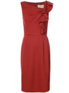 Carolina Herrera Sleeveless Sheath Dress - Red