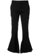 Giacobino Flared Cropped Trousers - Black