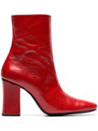 Dorateymur Red Sybil Leek 90 Leather Ankle Boots