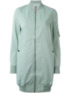 Rick Owens Drkshdw Long Bomber Jacket - Green
