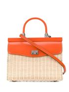 Rodo Top Handle Tote Bag - Orange