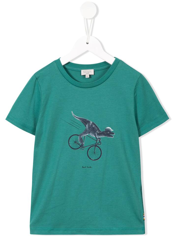 Paul Smith Junior Dinosaur Print T-shirt, Boy's, Size: 12 Yrs, Green