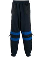 U.p.w.w. Shell-panelled Jersey Sweatpants - Blue