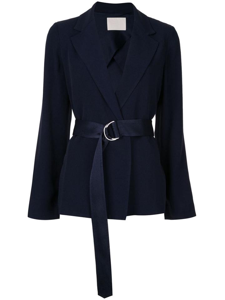 Dion Lee Wrap Style Blazer - Blue