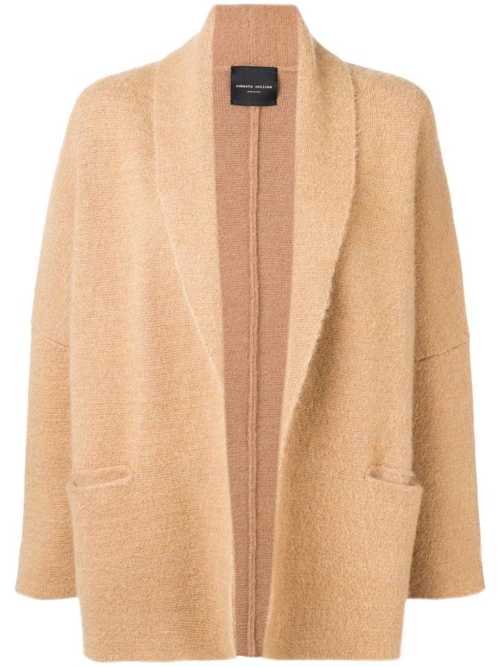 Roberto Collina Draped Fitted Coat - Brown