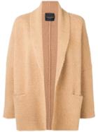 Roberto Collina Draped Fitted Coat - Brown