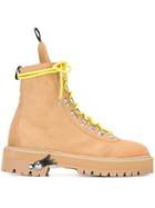 Off-white Lace-up Ankle Boots