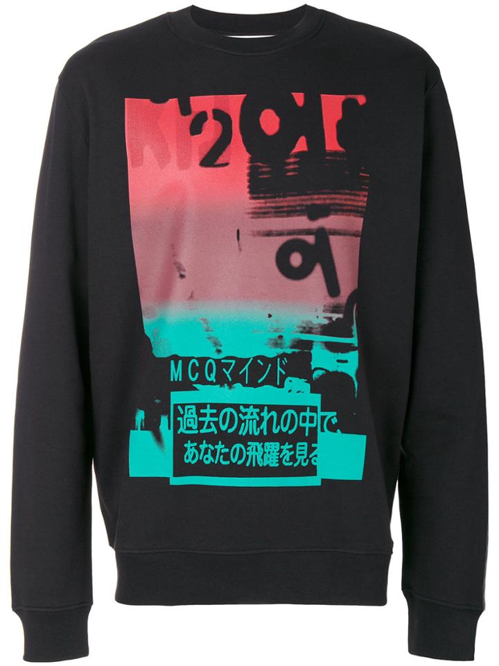 Mcq Alexander Mcqueen Graphic Print Sweatshirt - Black