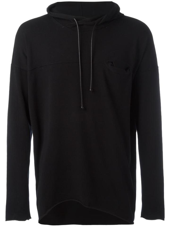 Isabel Benenato Classic Hoodie, Men's, Size: Xl, Black, Viscose/spandex/elastane
