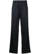 Tibi Straight-leg Poplin Trousers - Blue