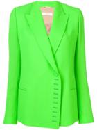Ssheena Buttonhole Detail Blazer - Green