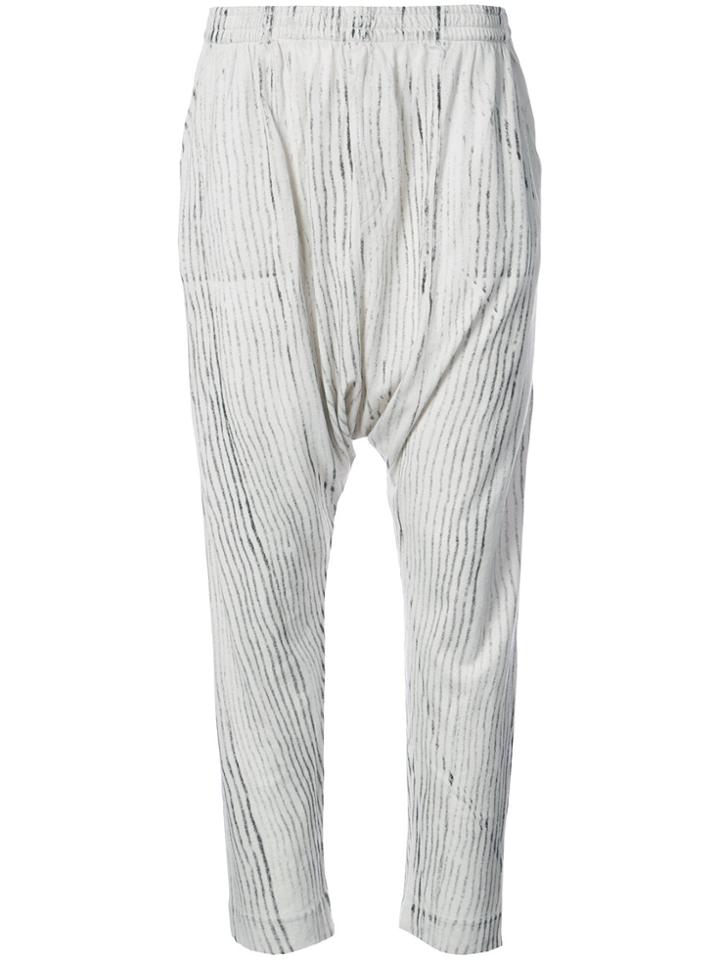 Raquel Allegra Dropped Crotch Trousers - White
