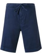 Loro Piana - Drawstring Shorts - Men - Cotton/linen/flax/spandex/elastane - S, Blue, Cotton/linen/flax/spandex/elastane