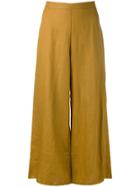 Simon Miller Wide Leg Cropped Pants - Brown