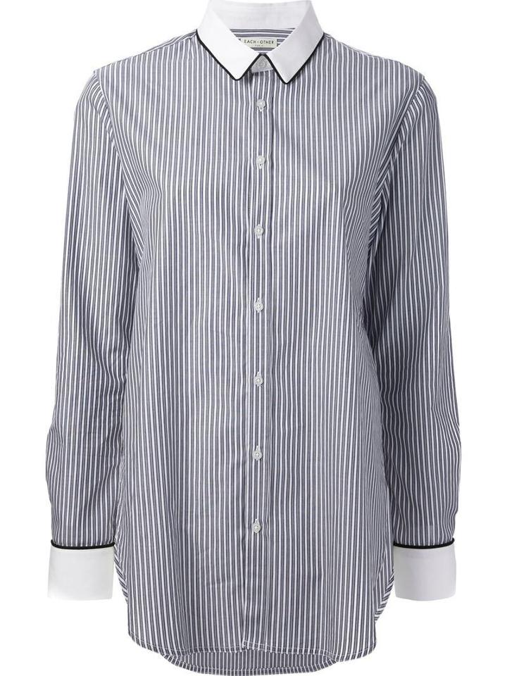 Each X Other Contrasted Collar And Cuffs Shirt