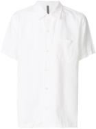 Attachment Camp-collar Short Sleeve Shirt - White